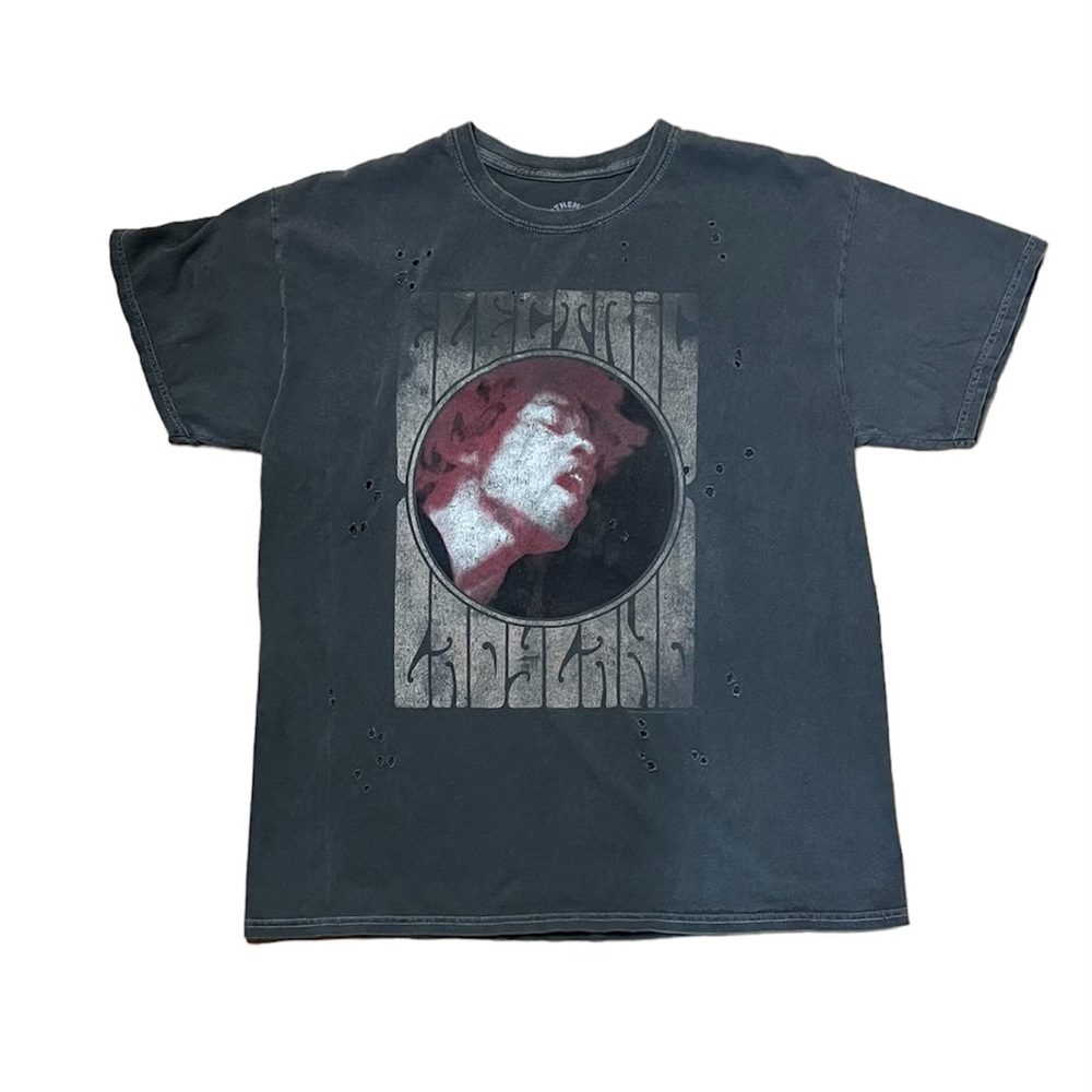 Goodie Two Sleeves Jimi Hendrix Electric Ladyland Distressed Tee Shirt Size M/L